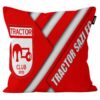Housse de coussin en velours - Design Tractor FC pour les amoureux du football