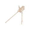 Pinces à Cheveux pour Femmes - Modèle Kanzashi - Design de Fleur et Papillon Suspendu