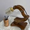 Lampe de bureau en bois élégante et réglable – Solution d'éclairage idéale pour le travail et l'étude