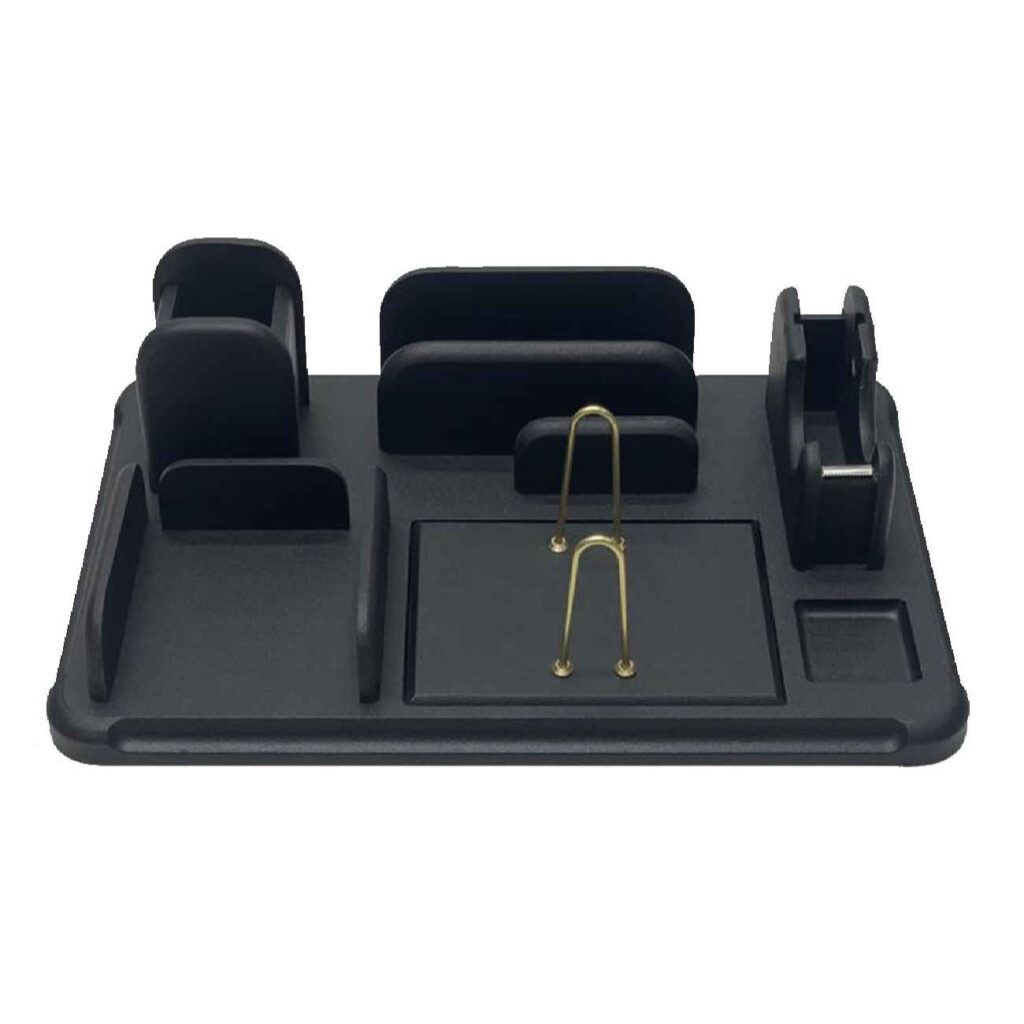 Accessoire organiseur chic & fonctionnel pour bureau – Bois