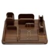 Accessoire organiseur chic & fonctionnel pour bureau – Bois