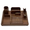 Accessoire organiseur chic & fonctionnel pour bureau – Bois