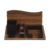 Accessoire organiseur de bureau pour fournitures – Bois, marron