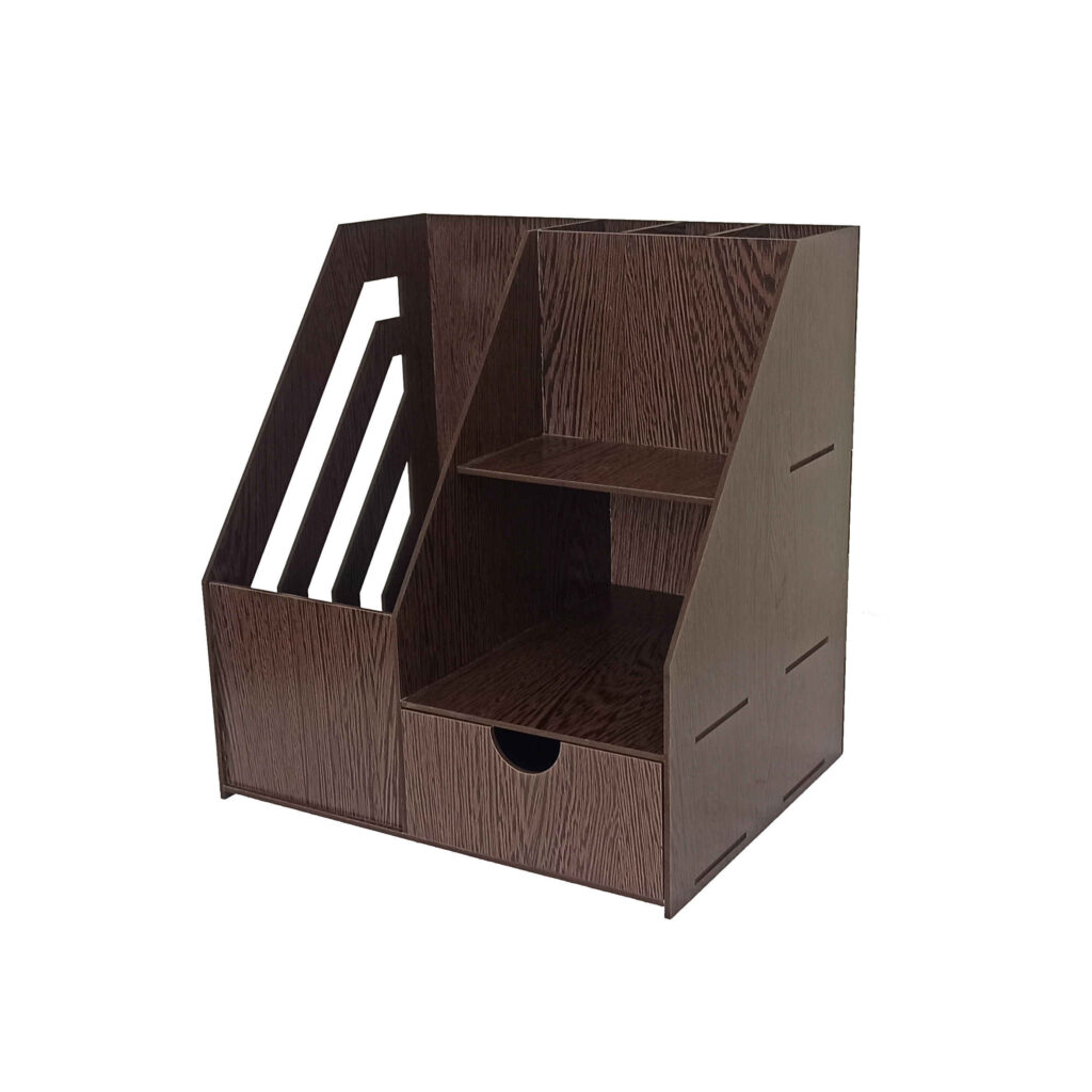 Organiseur de bureau chic & fonctionnel – Bois
