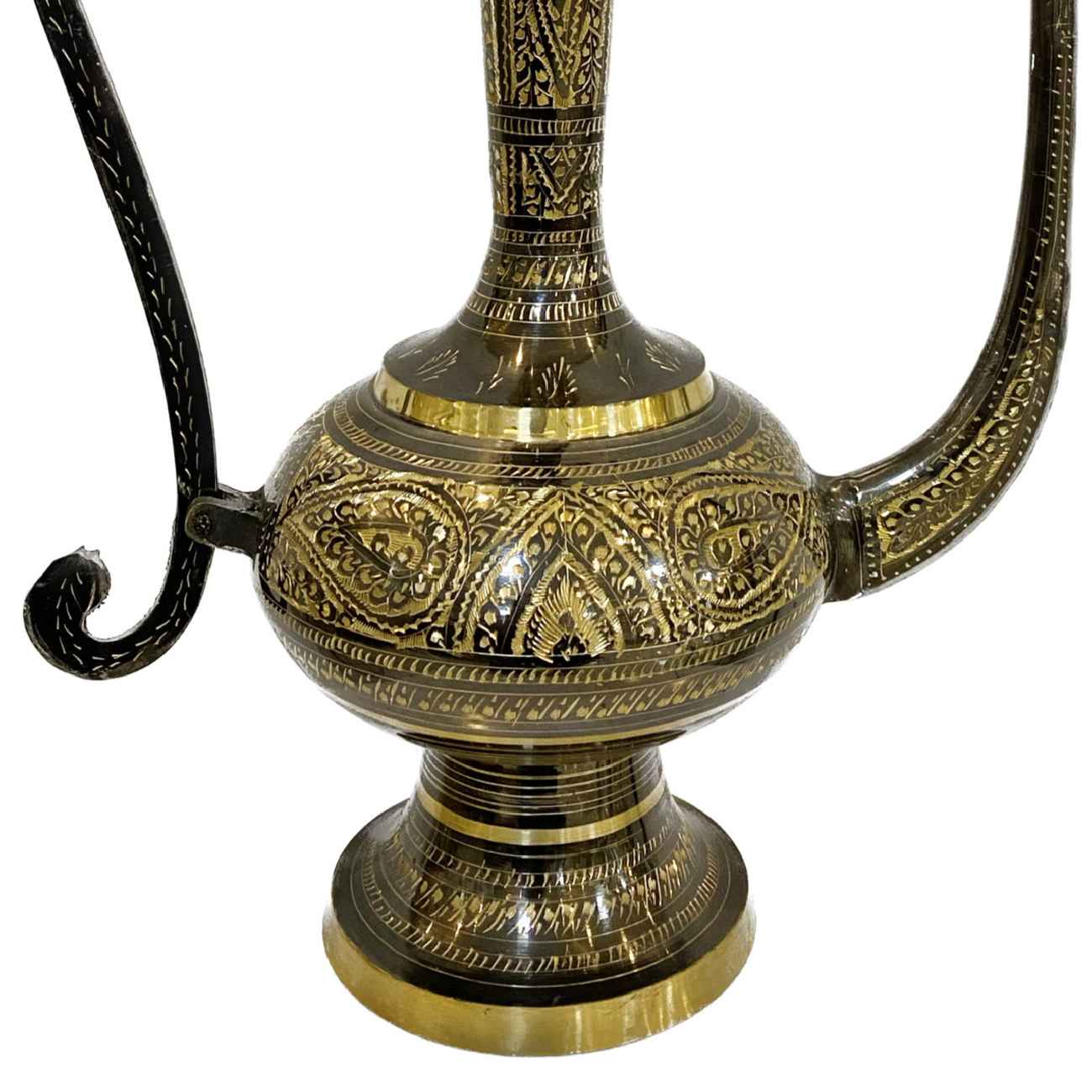 Flacon à eau de rose authentique en laiton – Pour cérémonies traditionnelles parfumées