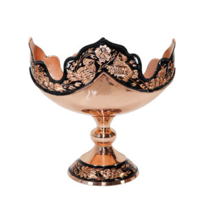 Bol décoratif en cuivre persan – Design artisanal élégant pour votre table