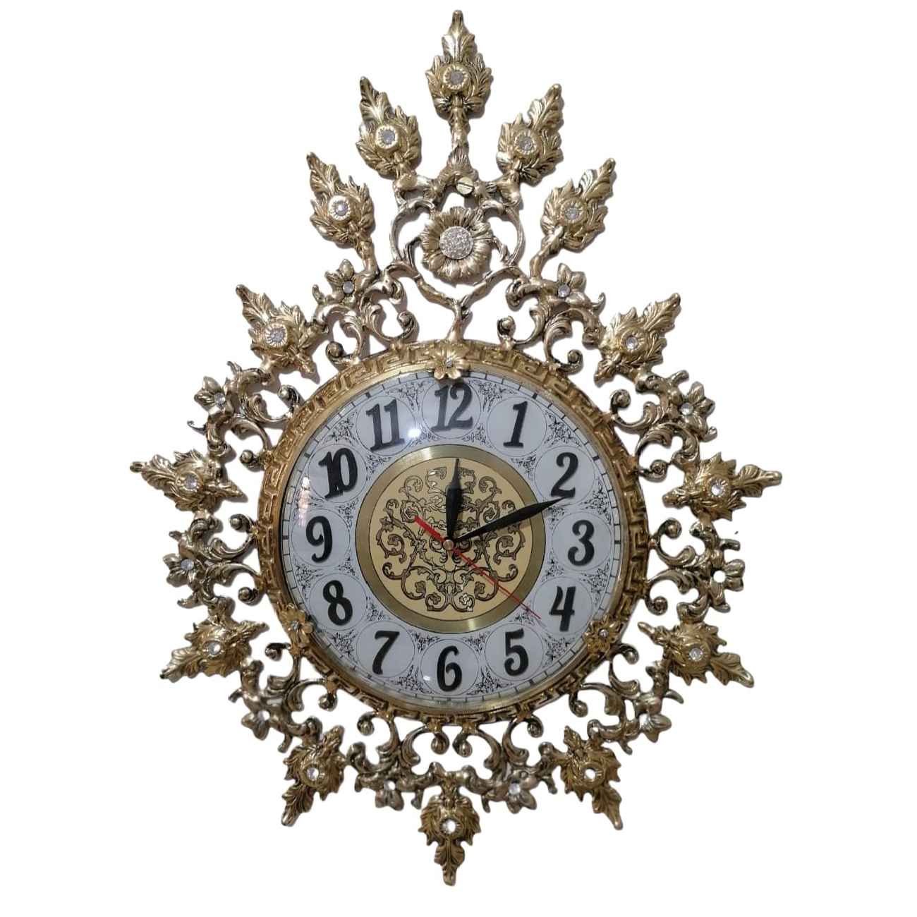 Horloge murale en laiton avec charme et design sophistiqué - Élégance intemporelle