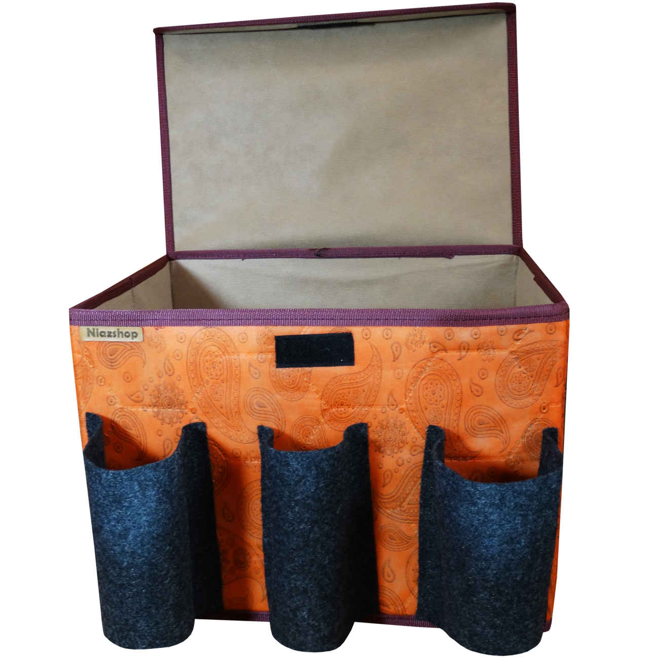 Organisateur de Coffre Voiture – Base Étanche & Pliable avec Design Cachemire