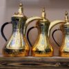 Cafetière traditionnelle arabe en laiton pour préparer le Qahwa et le café arabe - Modèle Fereshteh