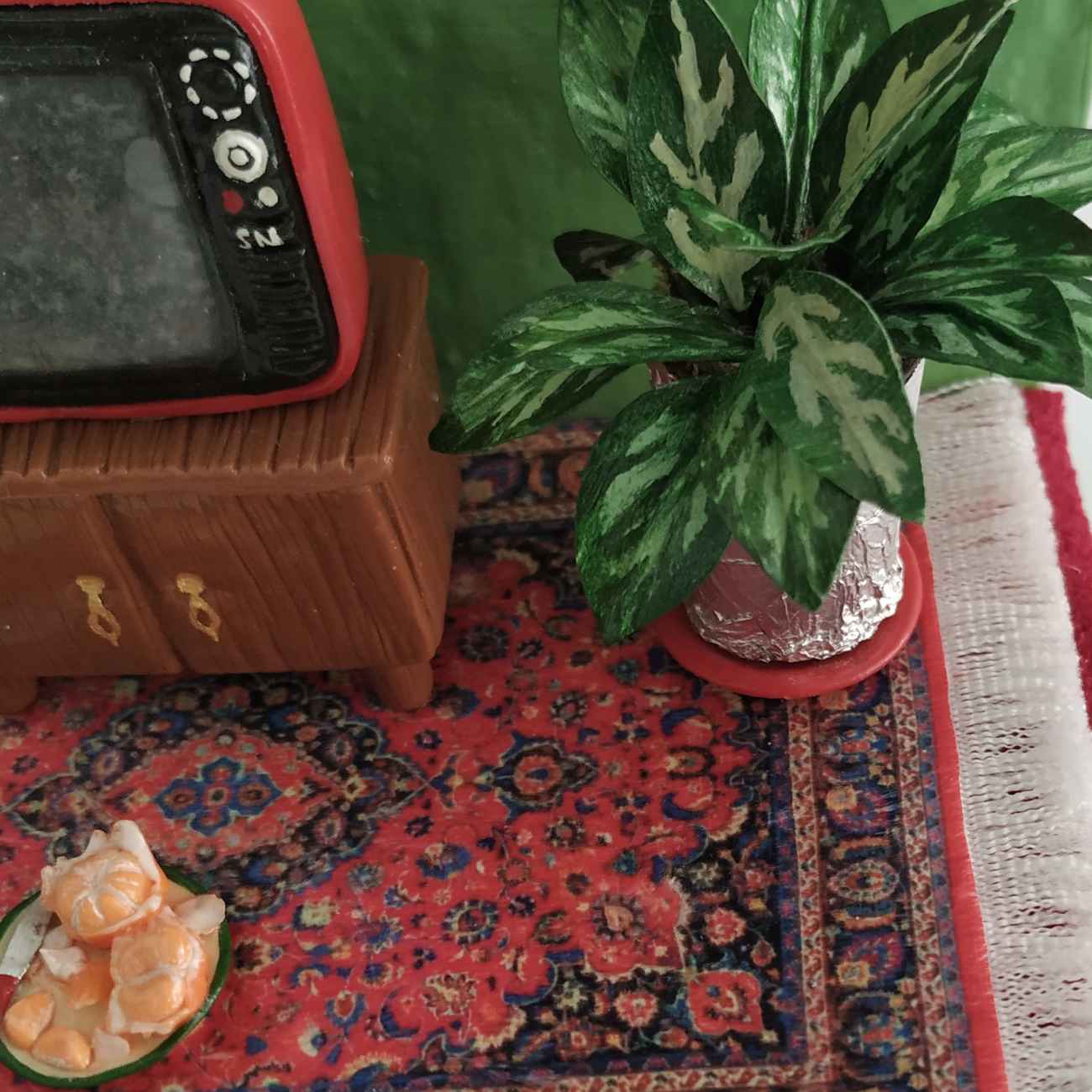 Figurine décorative – Salon vintage coin cosy d’antan