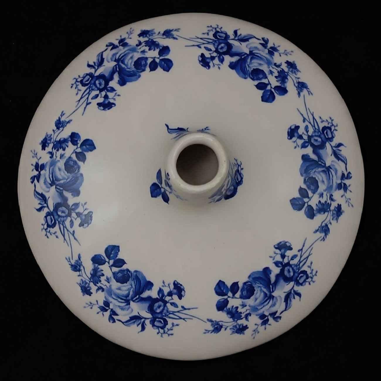 Vase en céramique persane décoratif modèle Moonlight, design floral.