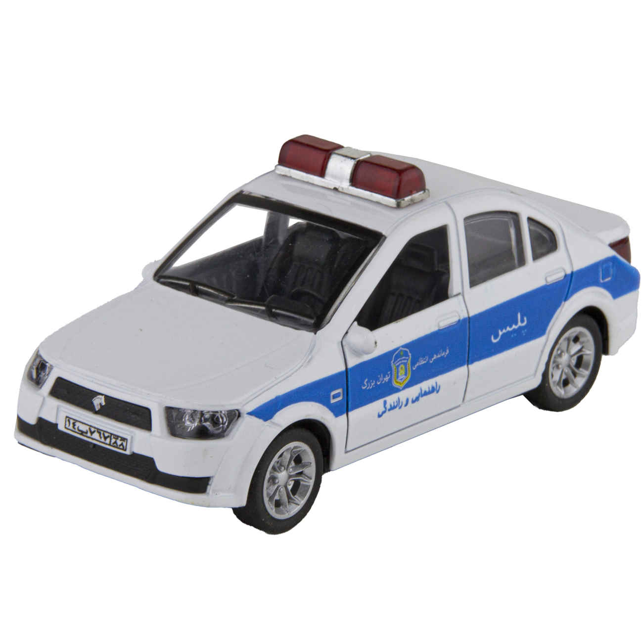 Voiture jouet iranienne Dena - modèle police de la circulation pour collectionneurs et passionnés