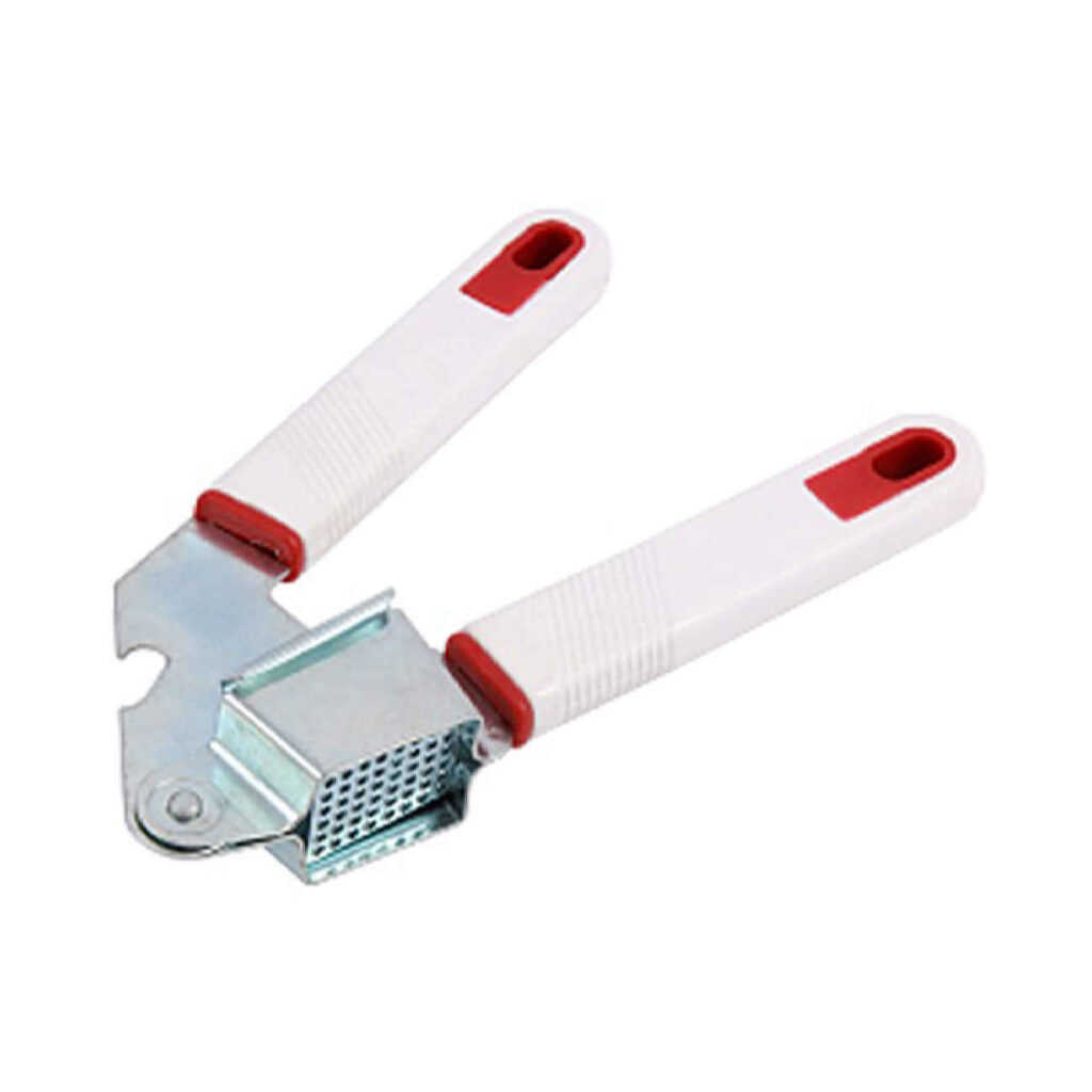 Presse-Ail Manuel avec Prise Confortable – Acier Inoxydable et Plastique