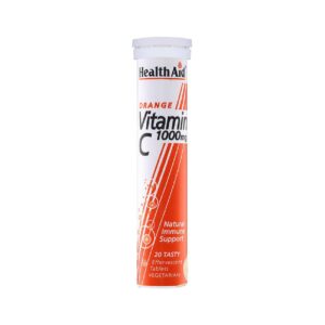 Comprimé effervescent de vitamine C – Renforce le système immunitaire avec le goût d’orange – Paquet de 1 et 20 comprimés