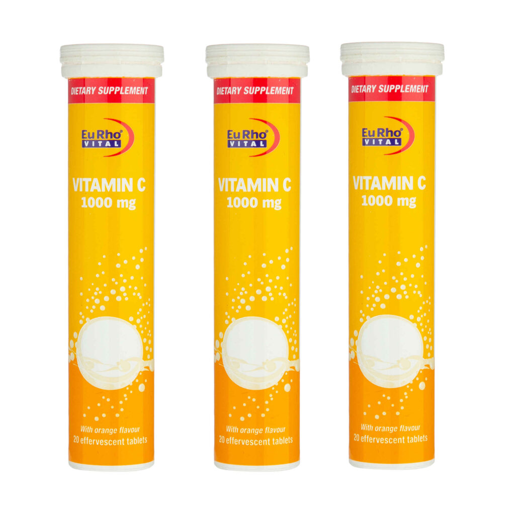 Comprimé effervescent de vitamine C - Paquet de 3 et 60 comprimés (300 gr)