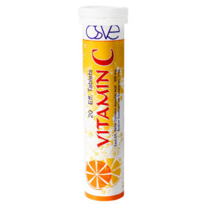 Comprimé effervescent de vitamine C – Parfait pour la santé avec le goût d’orange, paquet de 1 et 20 comprimés