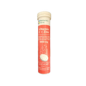 Comprimé effervescent de vitamine C et Zinc au goût de fraise – Paquet de 20 comprimés