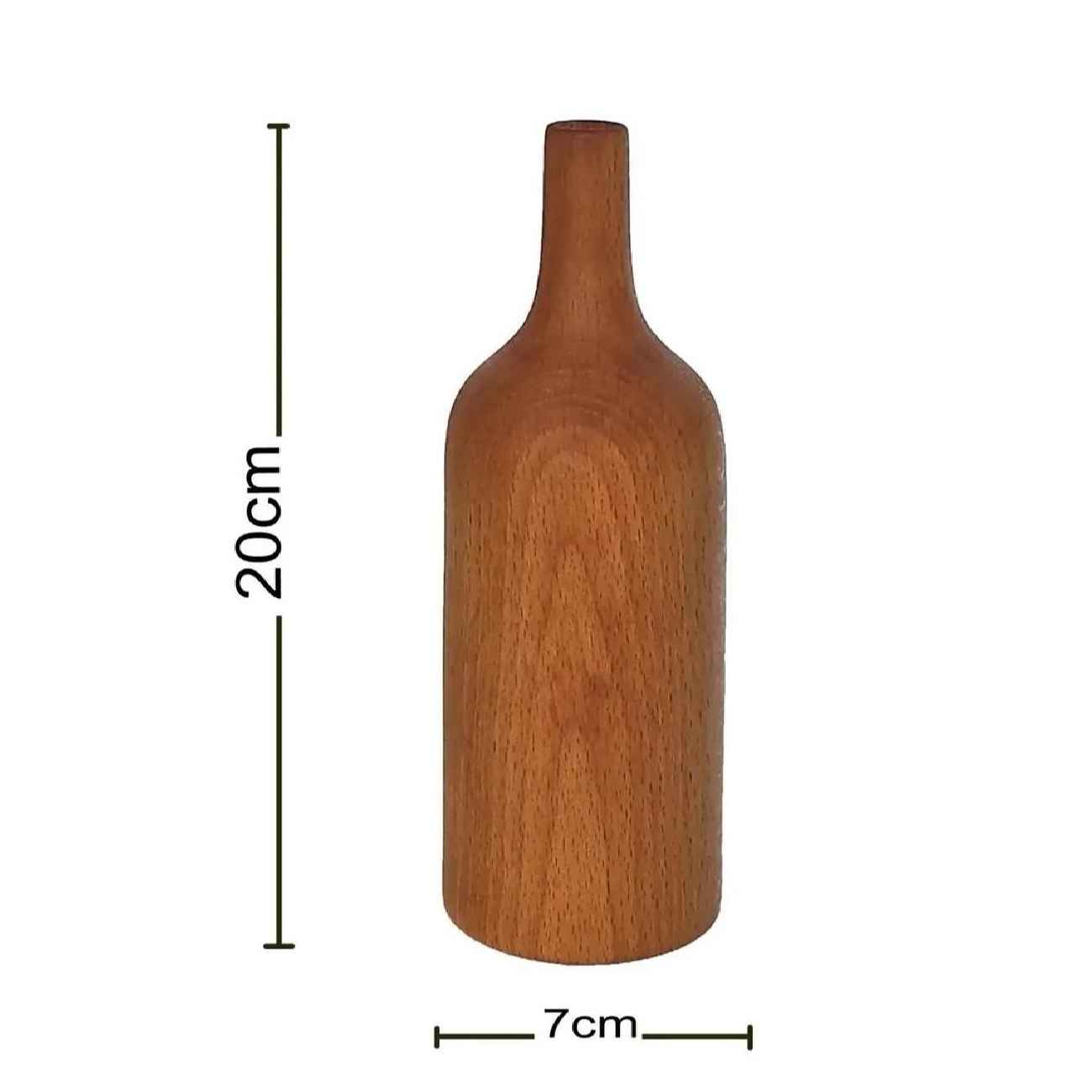 Vase à bourgeons en bois élégant – Parfait pour les intérieurs modernes et classiques.