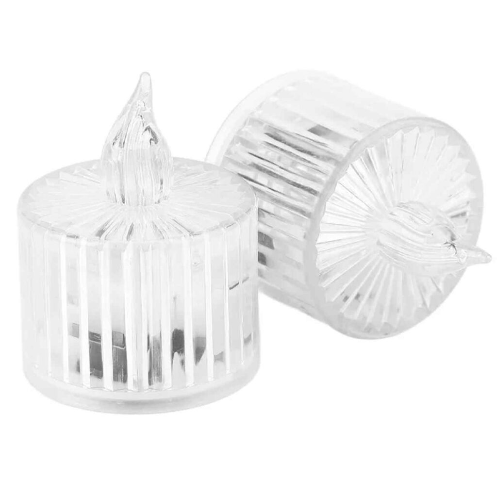 Bougie LED élégante de Noël - Chaleur et éclat vacillant pour les fêtes (ensemble de 2)