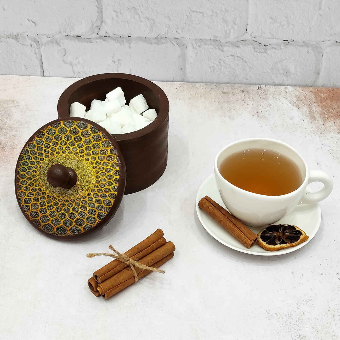 Élégant bol à sucre en bois pour compléter votre table – Avec un attrait intemporel