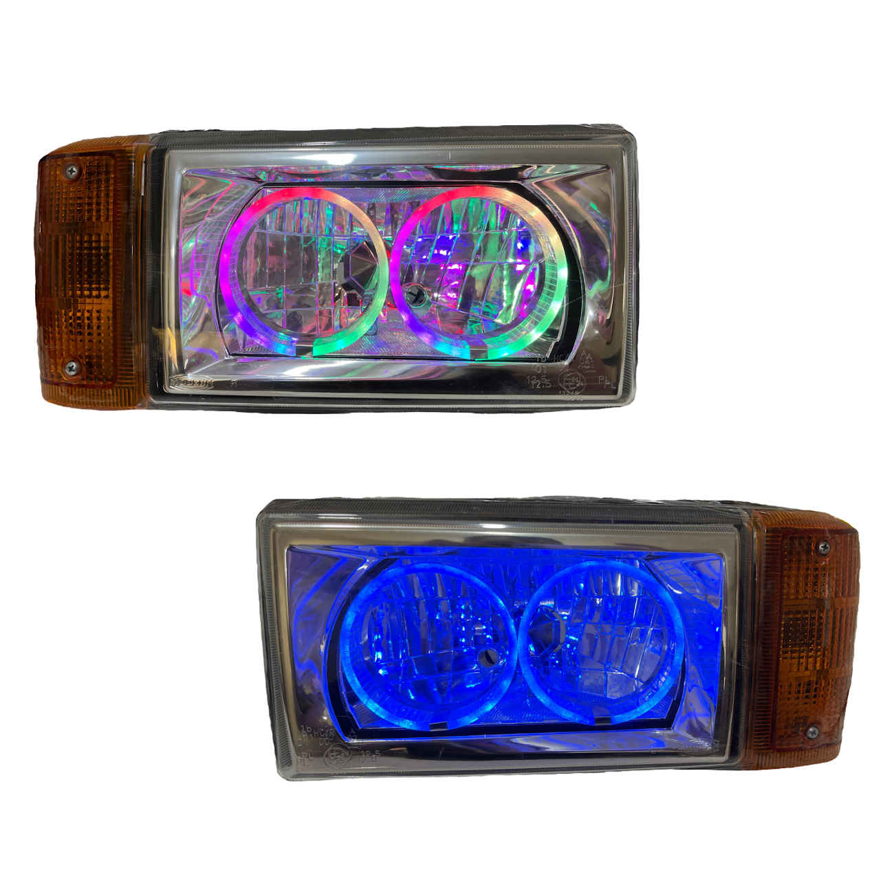 Phares Avant de Voiture – Modèle Anneau Complet, Compatible avec Paykan (Lot de 2)