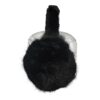 Cache-oreilles en Fourrure – Luxueux et Chaud pour Femme en Noir
