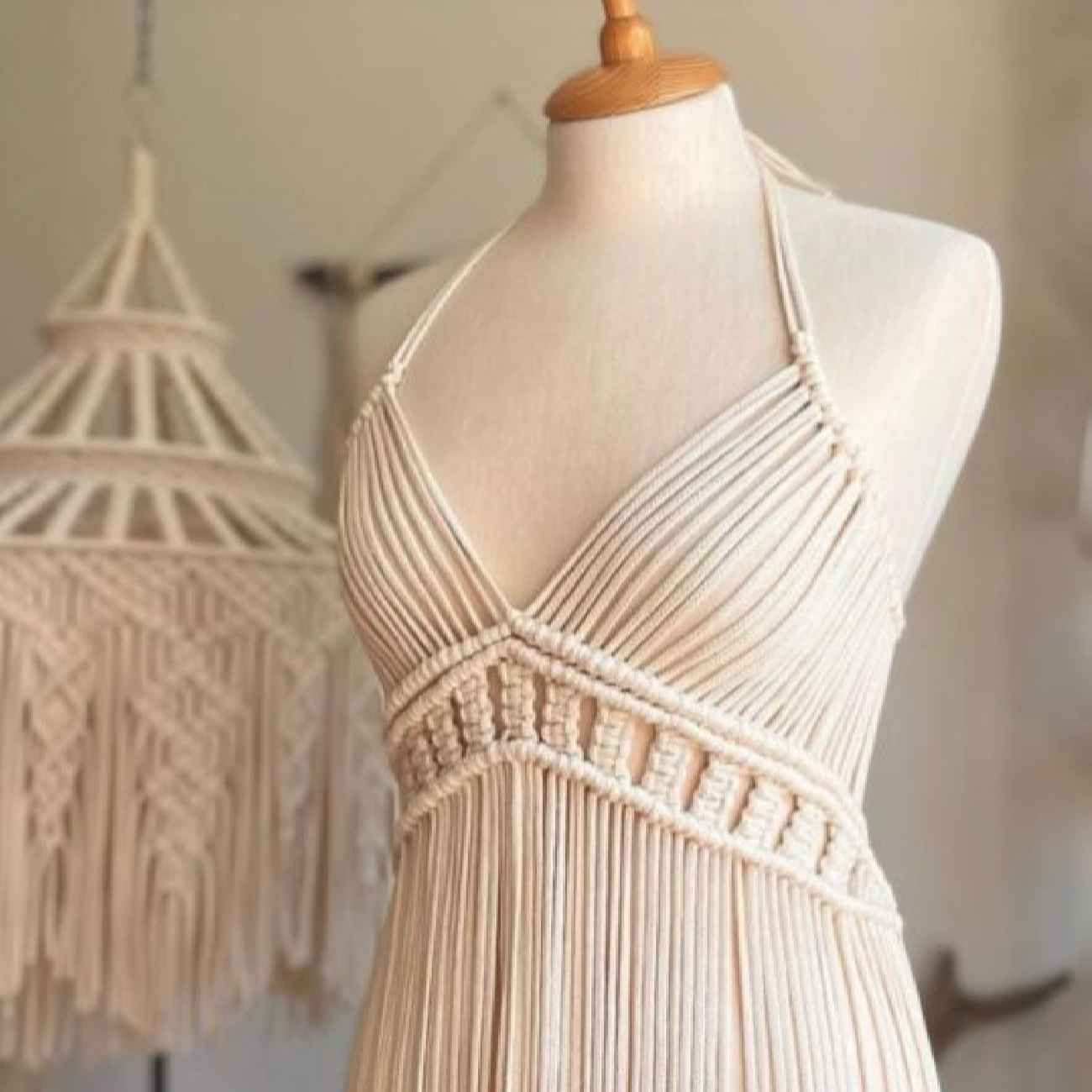 Robe bohème macramé artisanale pour un style et un confort incomparables