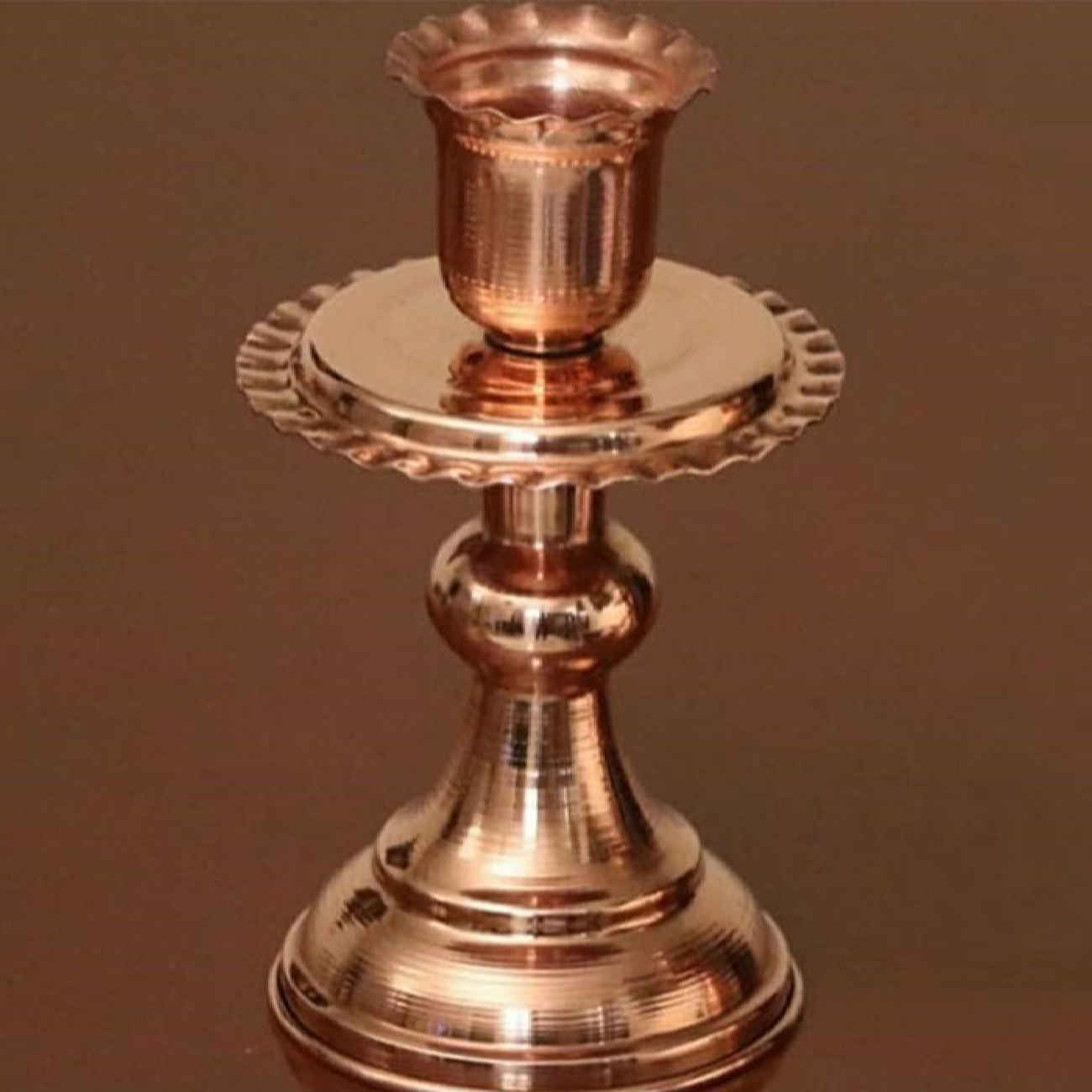 Bougeoir en cuivre fait à la main – Inspiré de l’art persan