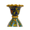 Vase en poterie décoratif persan fait main avec modèle d'oiseau et de fleurs