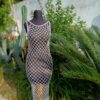 Robe macramé artisanale – Détails noués avec élégance, parfaite pour un style plage
