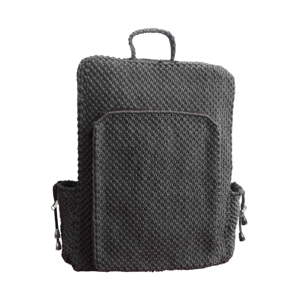 Sac à dos décontracté en crochet fait main - Accessoire boho et chic pour tous les jours