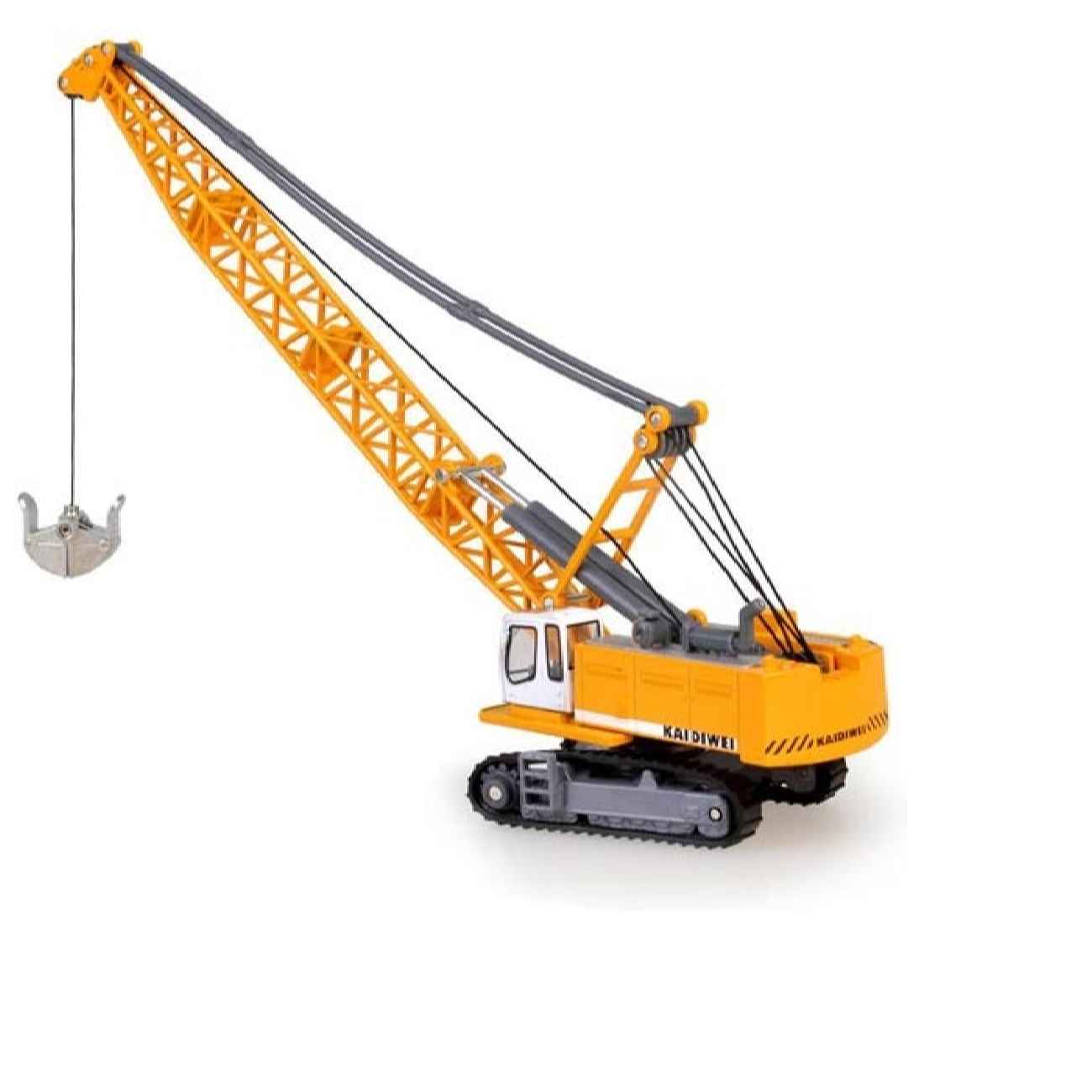 Modèle de véhicule de construction 1:50 - Grue jouet avec bras rotatif pour petits constructeurs
