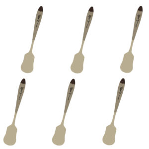 Set de Cuillères à Glace – Le Cadeau Parfait pour les Amateurs de Desserts – 6 Pièces