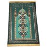 Tapis de prière islamique en velours – Janamaz rembourré avec design Madinah pour des prières confortables