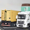 Camion jouet Mercedes-Benz Actros 1996 - avec conteneur MSC et détails complexes