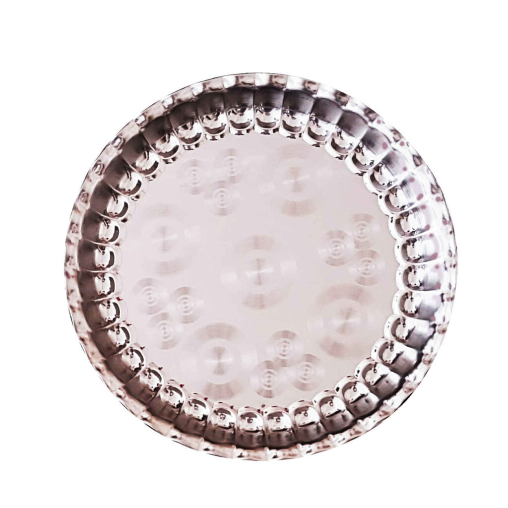 Plateaux de service en acier inoxydable – Élégance pratique pour votre maison (Lot de 2)