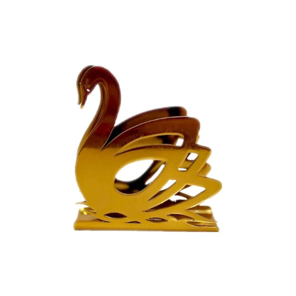 Porte-mouchoirs en métal – Ajout élégant à toute pièce avec design de cygne