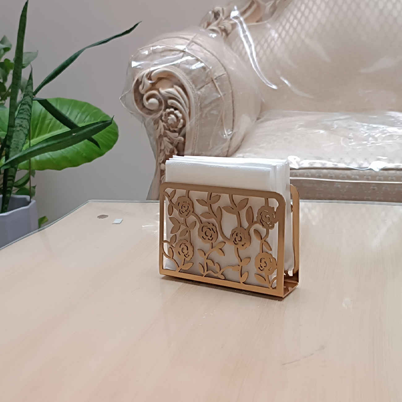 Porte-mouchoirs en métal – Élégant et idéal pour la maison et design floral