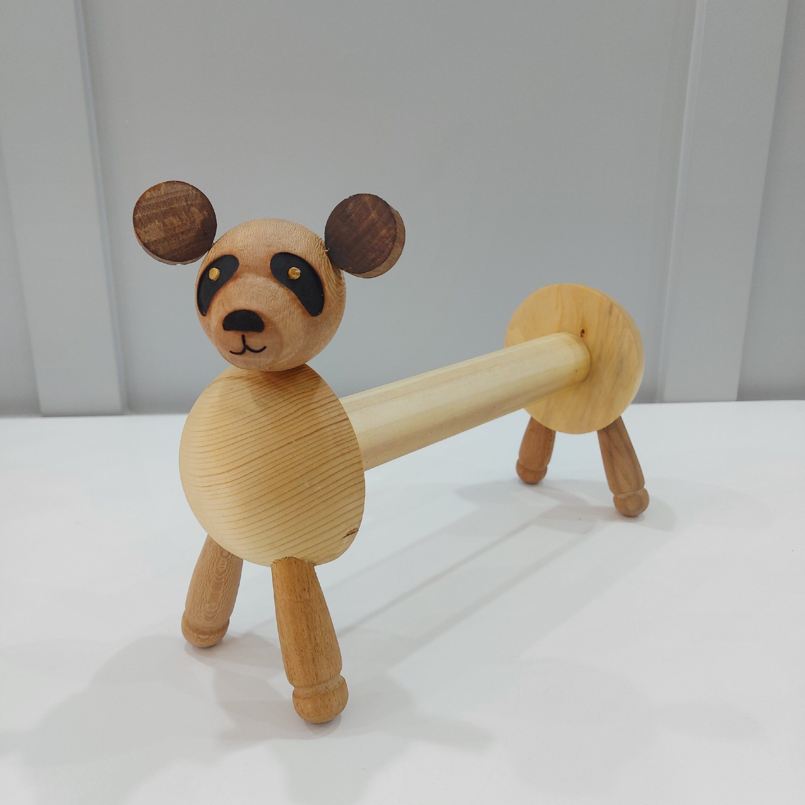 Porte-serviettes en bois original – Design panda, organiseur de cuisine élégant et fonctionnel