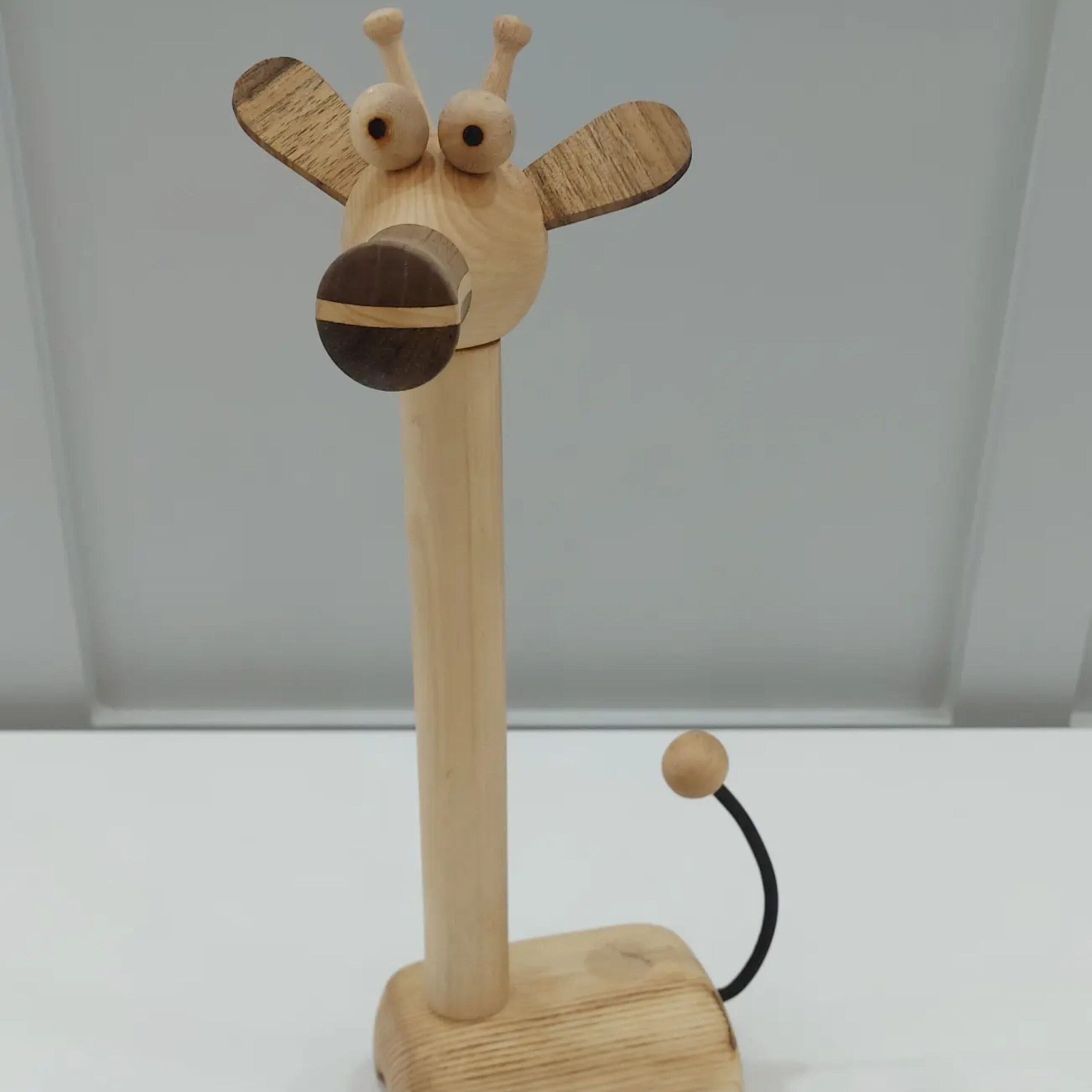 Porte-serviettes en bois original – Design de girafe adapté pour le plan de travail de cuisine