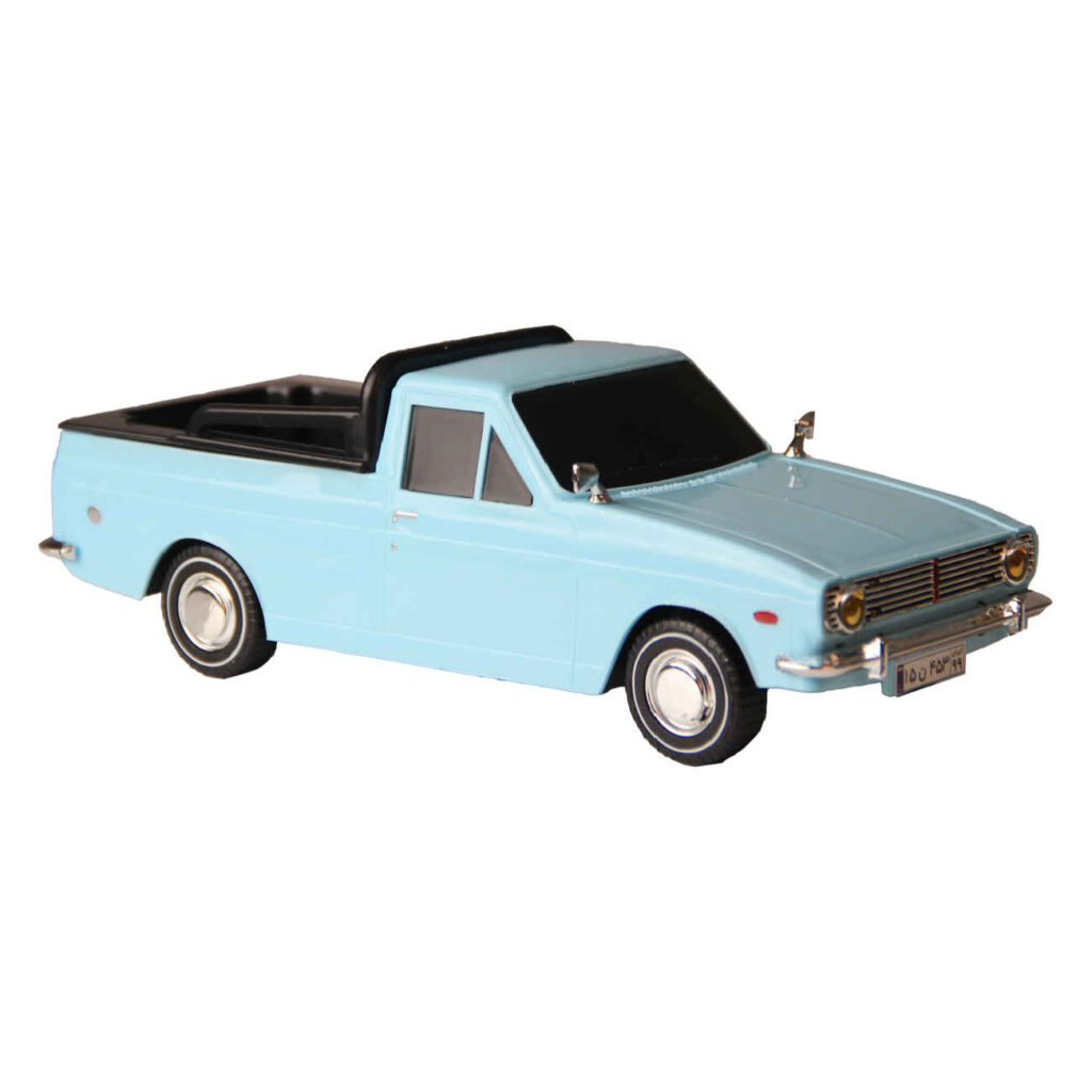 Voiture jouet iranienne Paykan - modèle pickup pièce d’histoire en blanche - 1966 Hillman Hunter