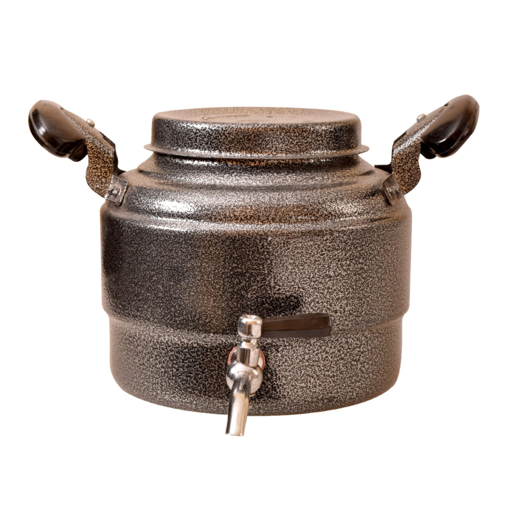 Bouilloire en aluminium persane - Essentielle pour la plaque de cuisson et le camping, 4 litres