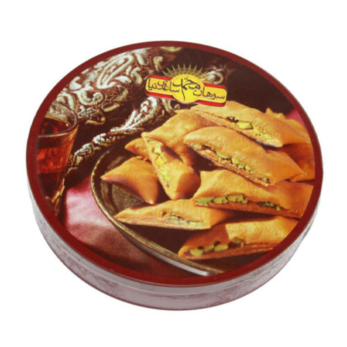 Bouchées de Sohan persan à la pistache – Croquant traditionnel à la riche saveur de fruits à coque, arôme de safran et texture croustillante – 500 g (2 pièces)