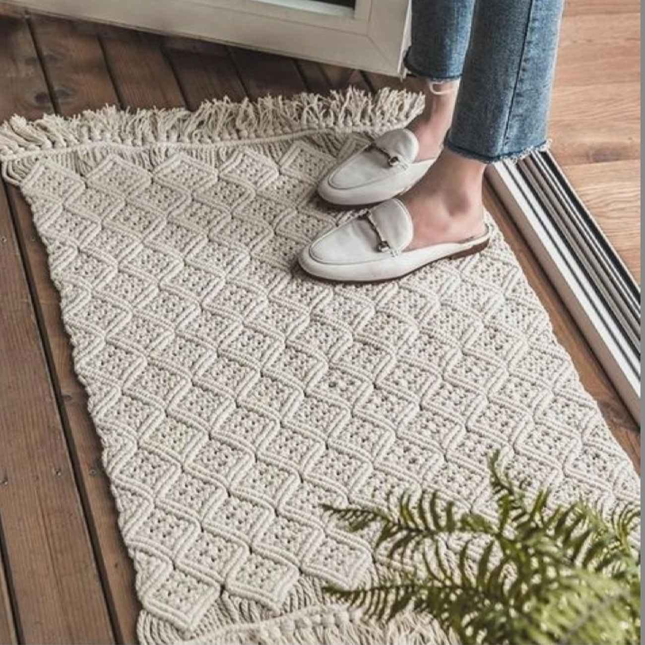 Tapis de sol bohème persan – Parfait pour salon ou chambre