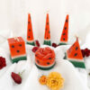 Set de Bougies Pastèque – Petit Modèle (Pack de 6), Idéal pour Shabe Yalda