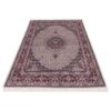 Tapis Persan en Soie et Laine, Original Noué à la Main à Birjand Riz Mahi