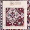 Tapis Persan en Soie et Laine, Original Noué à la Main à Birjand Riz Mahi