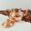 Samovar de thé en cuivre persan pour cuisinière avec théière Modèle Abeeha
