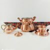 Samovar de thé en cuivre persan pour cuisinière avec théière Modèle Abeeha