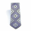 Cravate pour homme persane brodée en violet - Fusion de la tradition, de la texture et du style intemporel